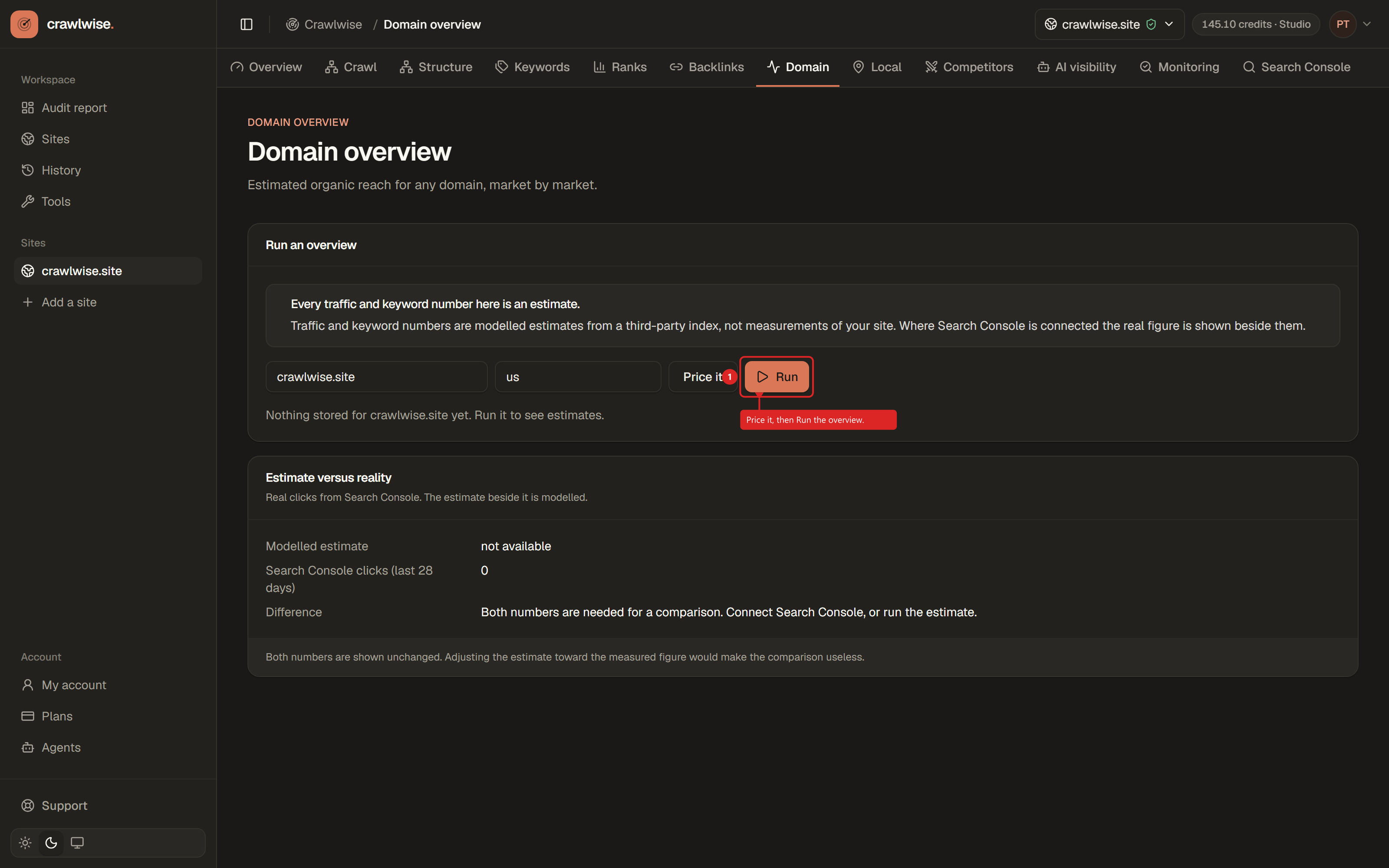 Step 2: Run the overview
